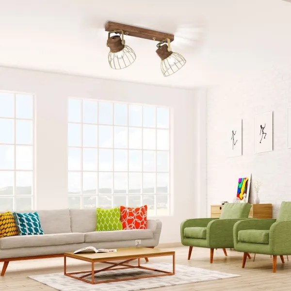 Leuchten Direkt 11487-60 - Spotlámpa ALAMI 2xE27/25W/230V