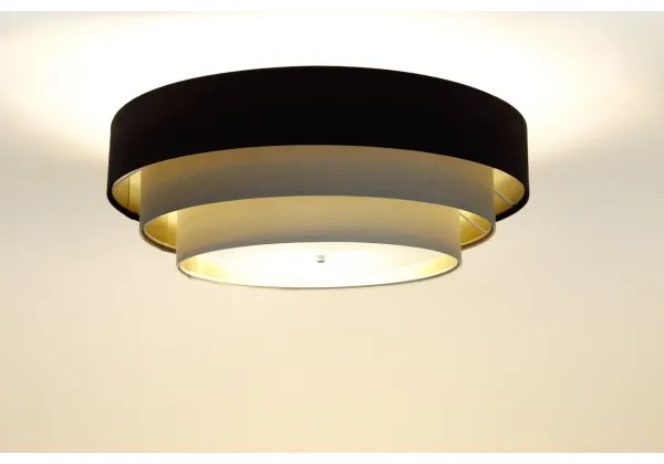 TRINITI mennyezeti lámpa 2xE27/60W/230V barna/beige/arany