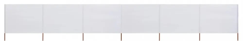 homokfehér szövet 6-paneles szélfogó 800 x 160 cm