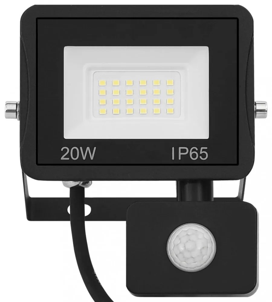 meleg fehér fényű szenzoros LED reflektor 20 W
