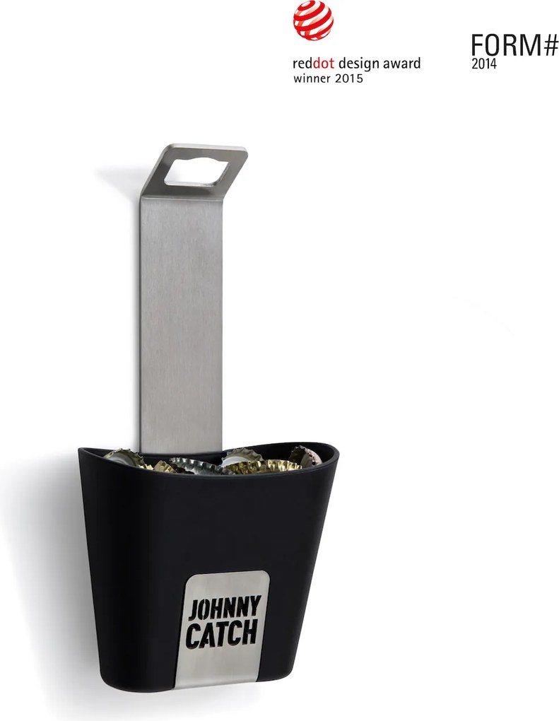 Nástěnný otvírák s kapsou na víčka JOHNNY CATCH CUP - Höfats