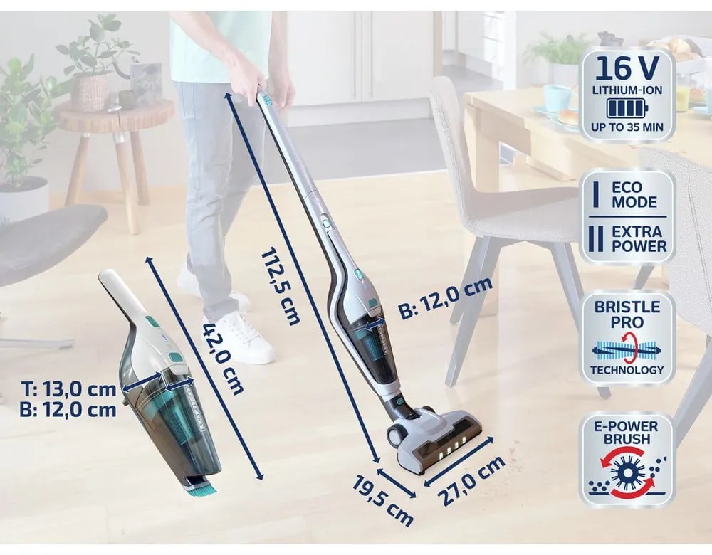 Vezeték nélküli porszívó Rotaro PowerVac 2v1 – LEIFHEIT