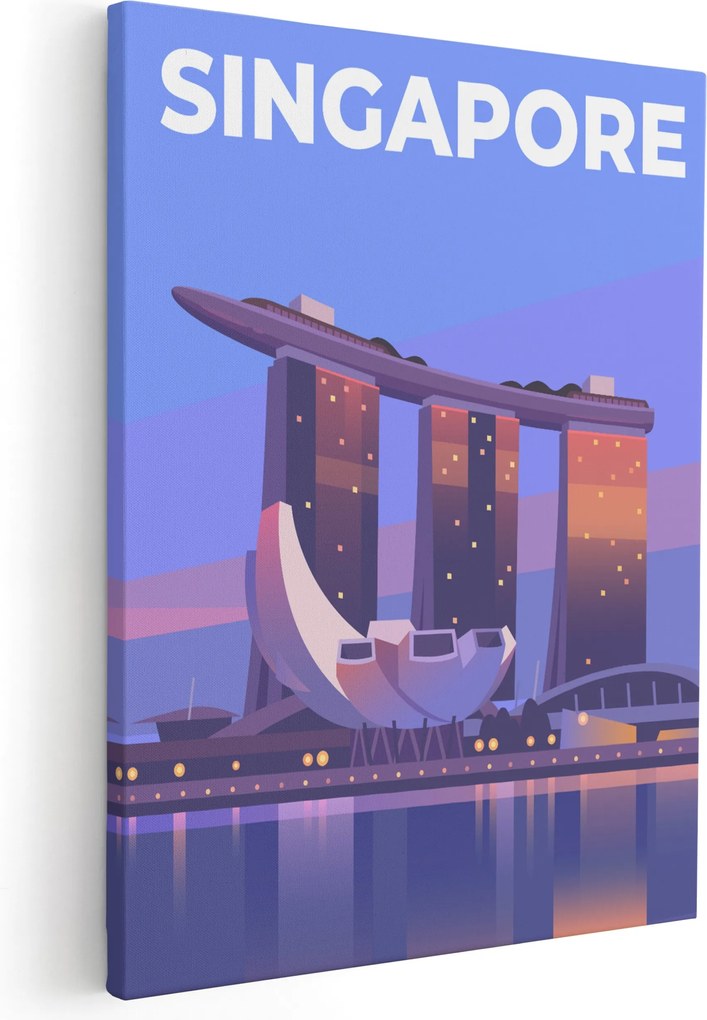 Vászonkép Nappali Falikép Szingapúr *sok város minta*