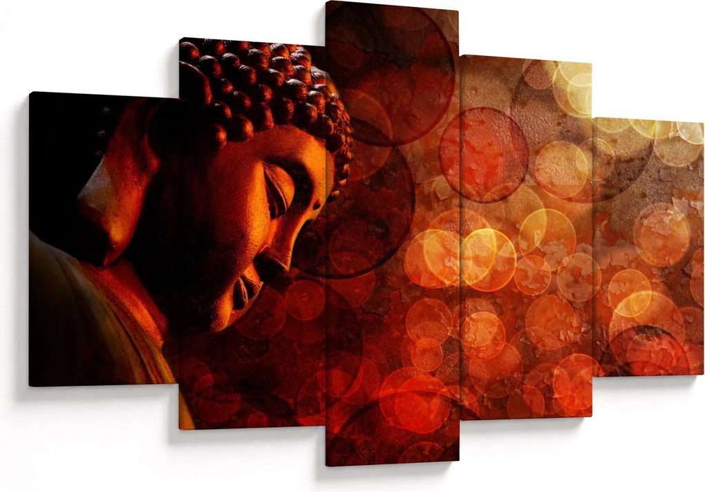 Kép - Buddha piros tónusokkal (150x105 cm)