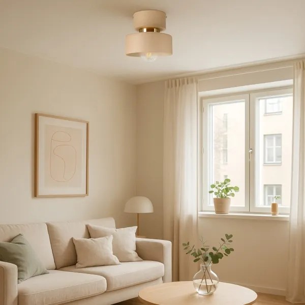 Mennyezeti lámpatest IGNIA 1xE27/60W/230V taupe