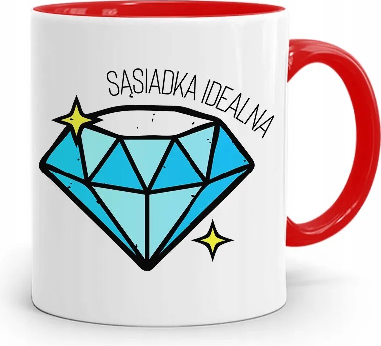 Szomszédnak Piros Ajándék Bögre fényképes nyomtatással