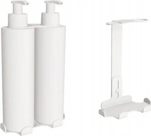 Folyékony szappan adagoló 2x300ml Andex Technic rozsdamentes acél fehér 387B