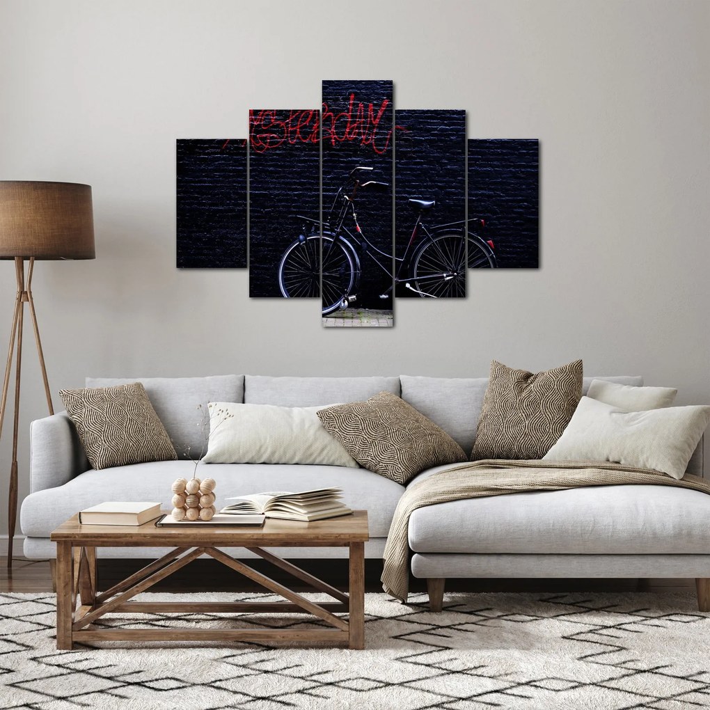 Egy kerékpár képe Amszterdamban (150x105 cm)