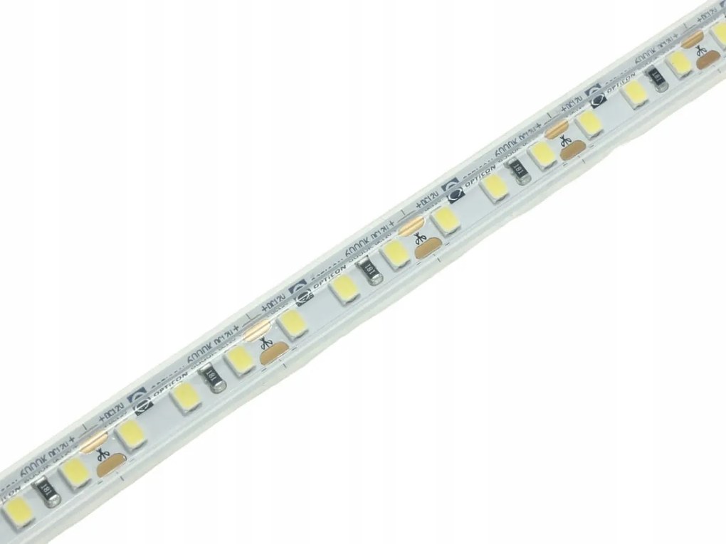 Led Szalag 12V DC Fehér Hideg 6000K 9,6W/m 600 Smd 2835 IP68 10mm Opticon