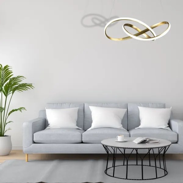 LED Csillár zsinóron CAPPIO LED/36W/230V arany