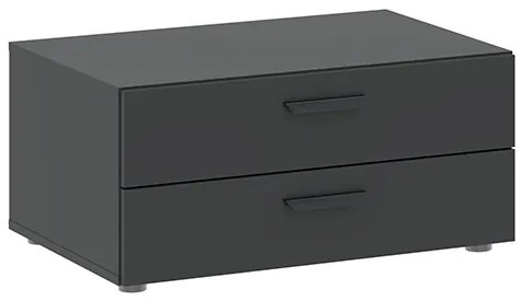 BASIC 2 Fiókos Alsószekrény Antracit Színben. 74 cm.