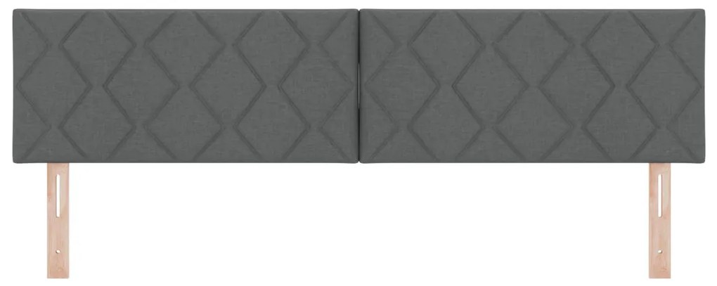 LED Fejtámla Gyémánt Blokk Design Sötétszürke 180 cm Szövet