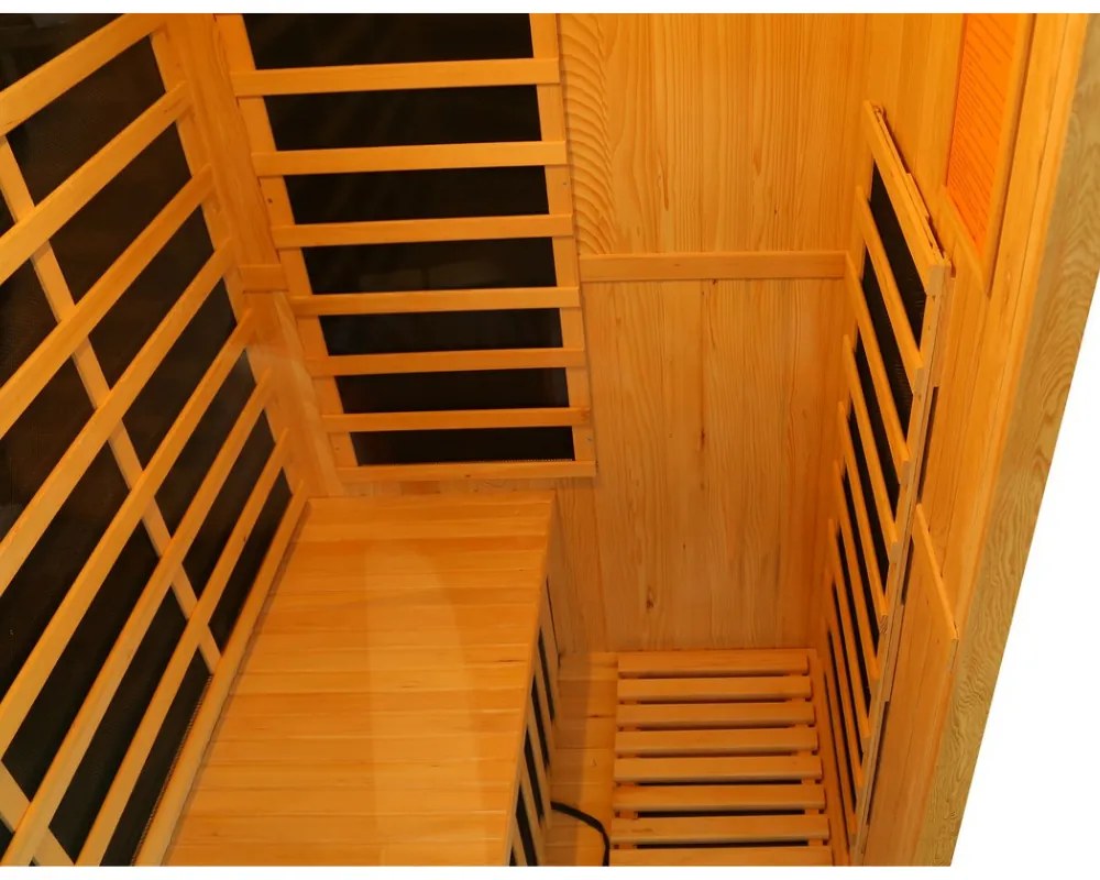 Sauna DeLuxe 3300 Carbon - BT, barna