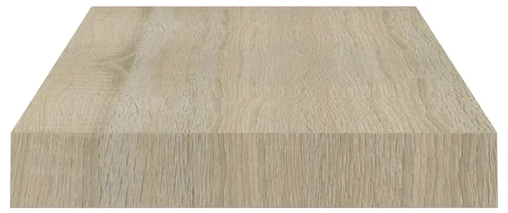 tölgyszínű MDF lebegő fali polc 40 x 23 x 3,8 cm