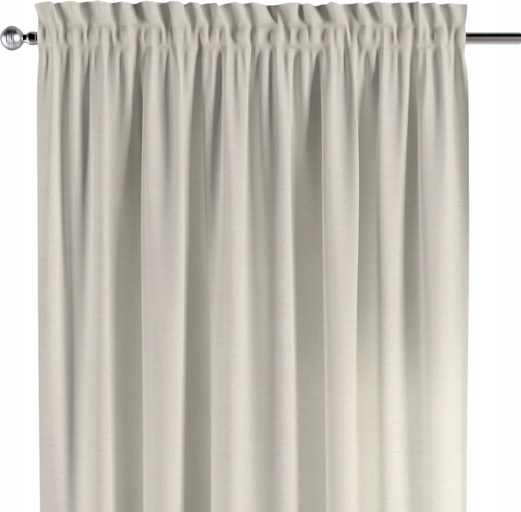 Csatornafüggöny frufruval 1 db 130x245cm fehér