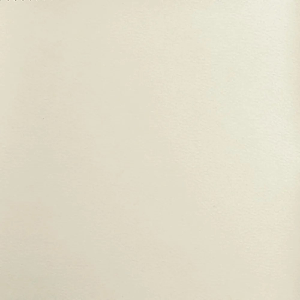 krémszínű műbőr pad 107 x 80 x 81 cm