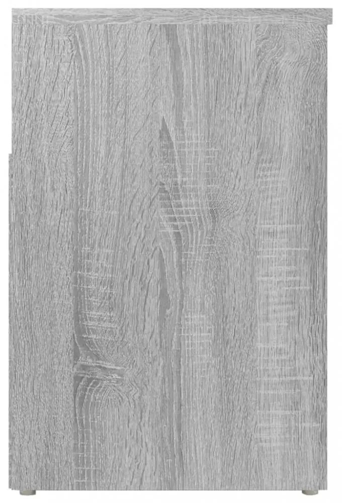 szürke sonoma színű cipőtároló pad 60x30x45 cm