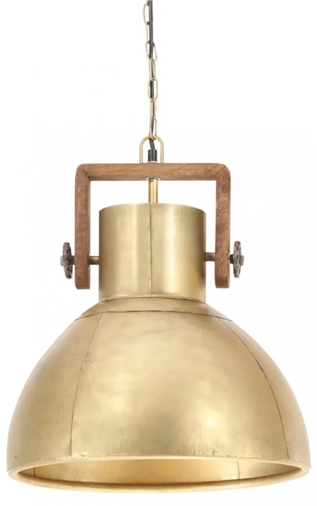 kerek sárgaréz ipari függőlámpa 25 W 40 cm E27