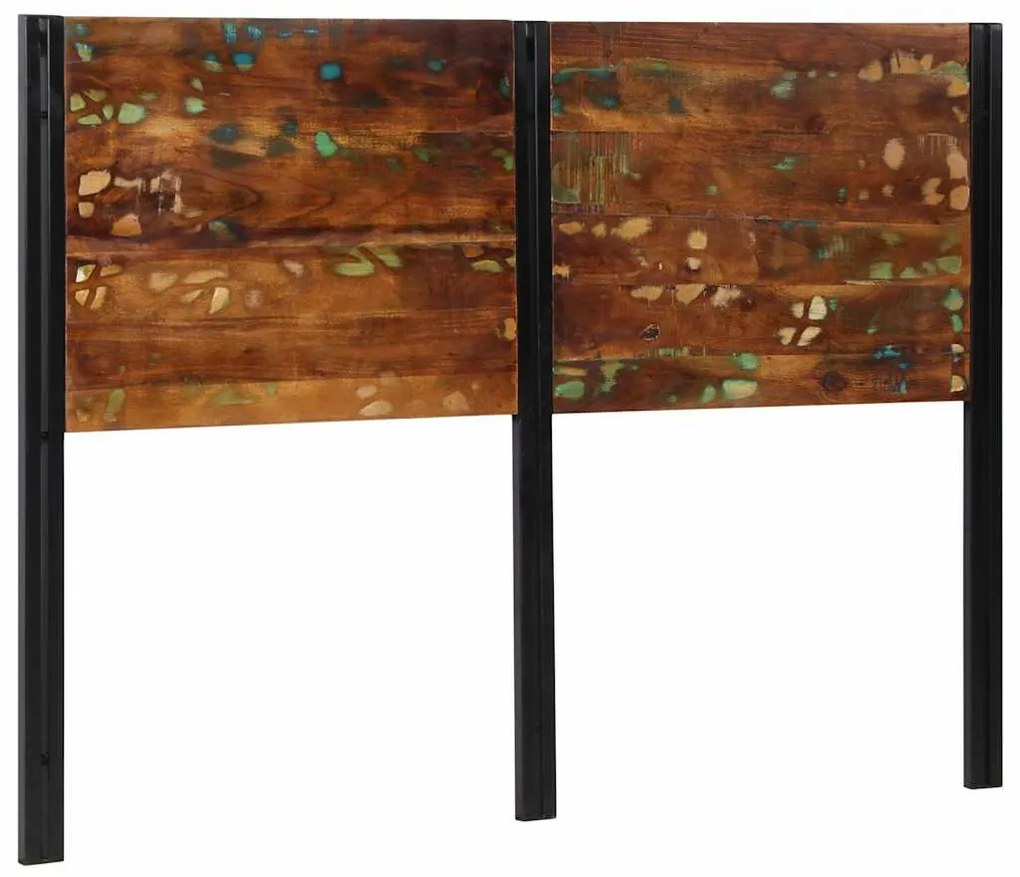 tömör újrahasznosított fa és vas fejtámla 140 cm