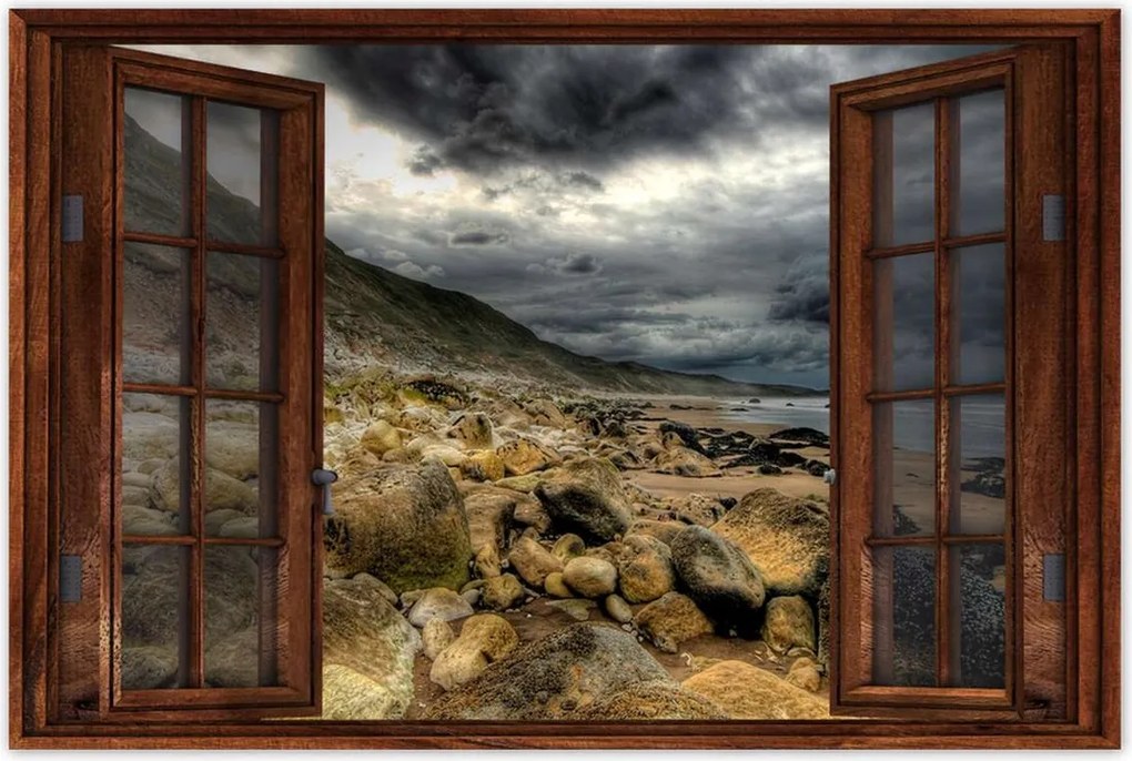 Poszterek 90x60 Séta a tengerparton