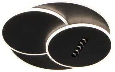 LED Dimmelhető mennyezeti lámpa LED/90W/230V 3000-6500K fekete + távirányítás