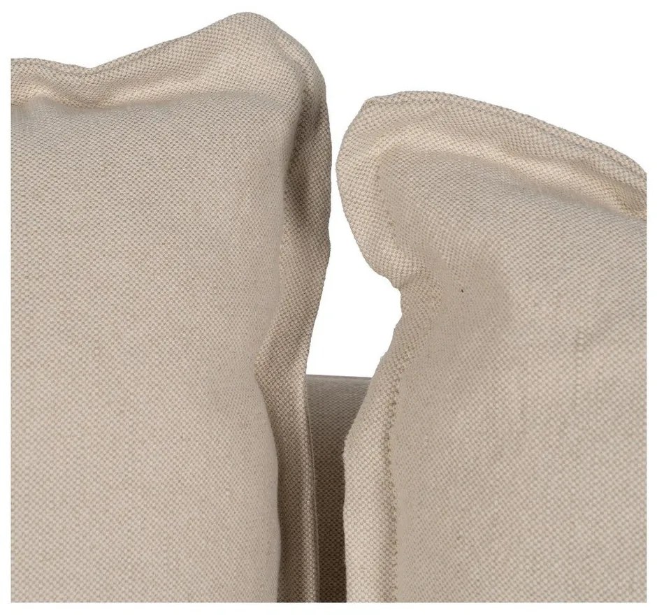 Krémszínű len kanapé 160 cm – Ixia