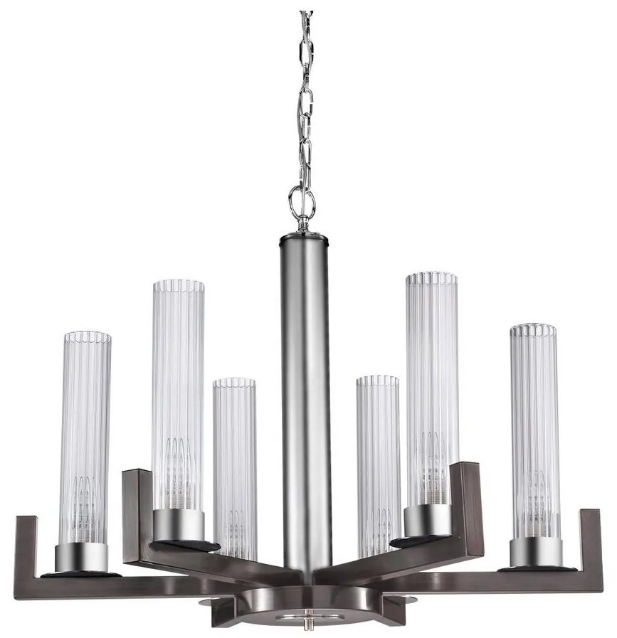 Kolarz 6009.80660 - Csillár láncon RAGGIO 6xE14/25W/230V matt króm