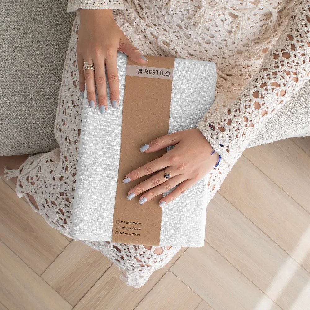 Fehér függöny 140x270 cm Valeta – Restilo