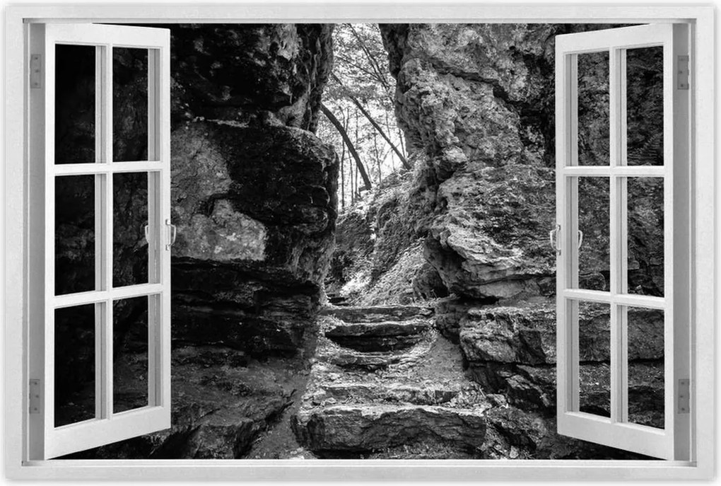 Poszterek 60x40 Lépcsők Hegyek Sziklák