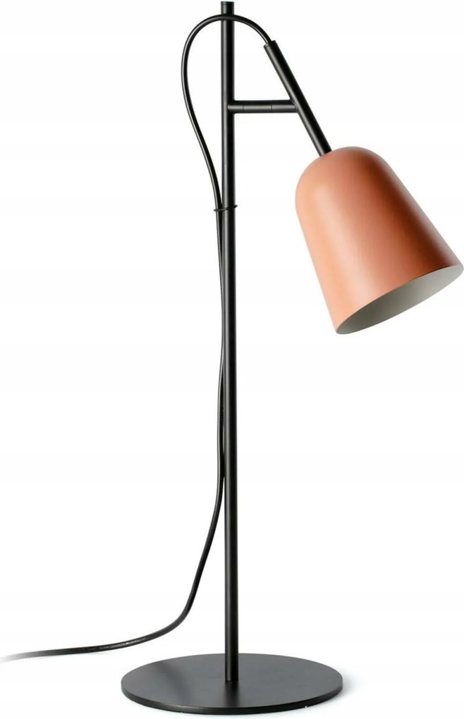 Faro Studio asztali lámpa rózsaszín, forgatható ernyő E14, 50-es évekbeli design