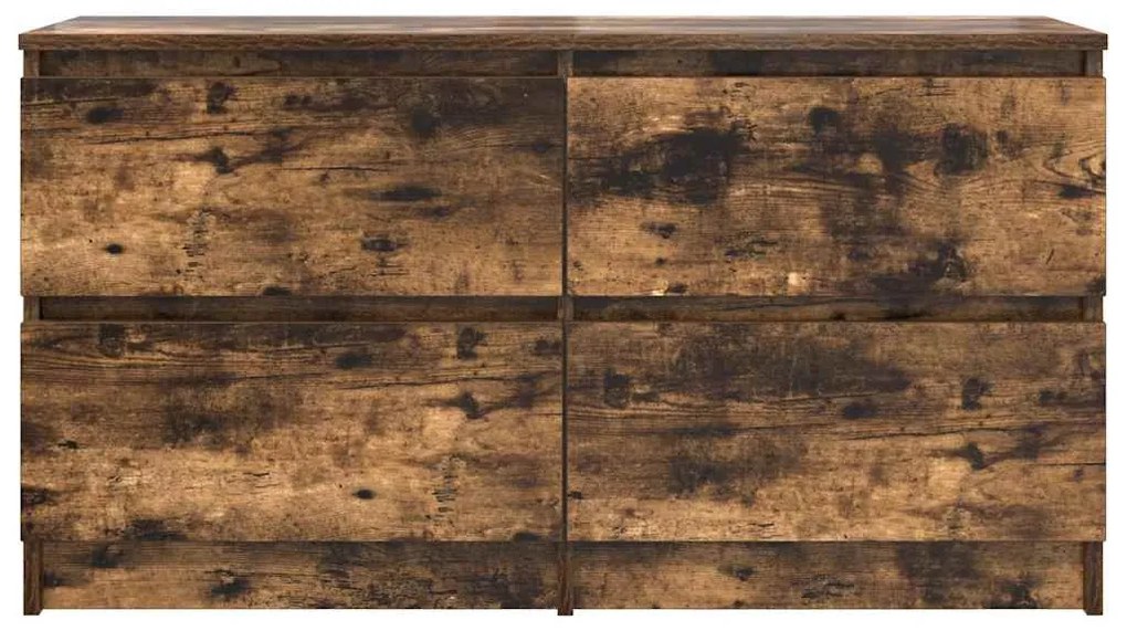 füstös tölgy színű szerelt fa TV-szekrény 100x35x54 cm