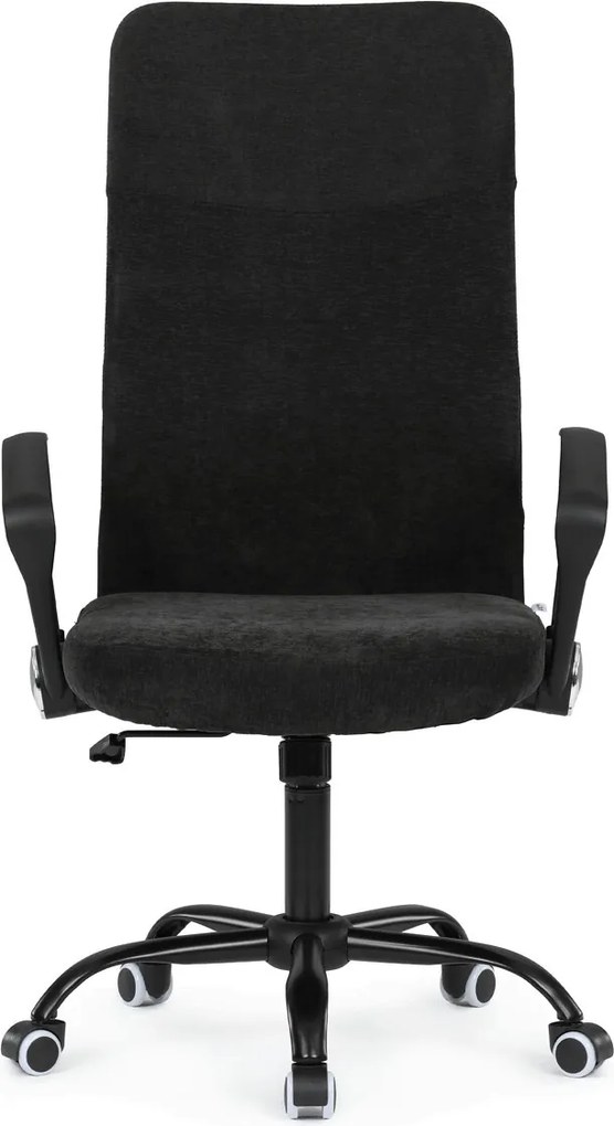 KA-W3109 fekete szövet irodai szék hinta mechanizmussal