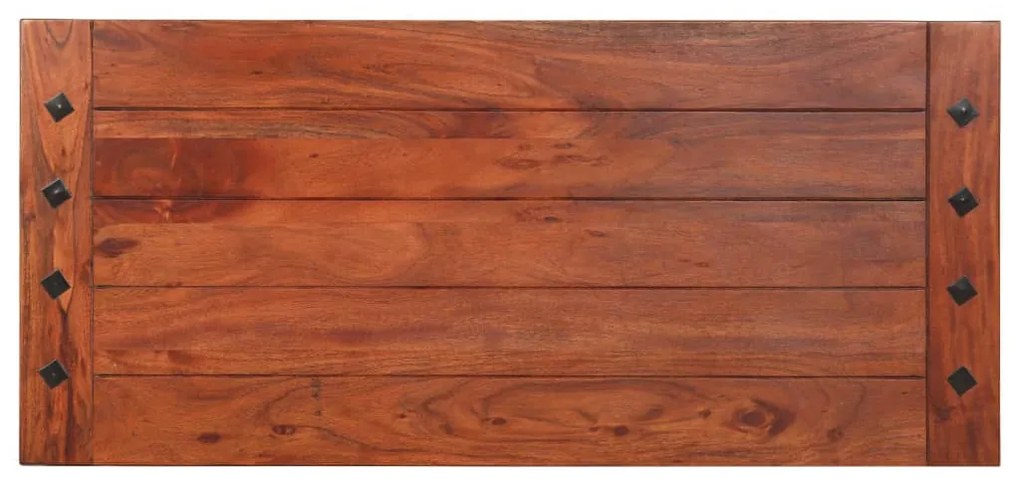 vidaXL tömör akácfa dohányzóasztal 110 x 50 x 35 cm