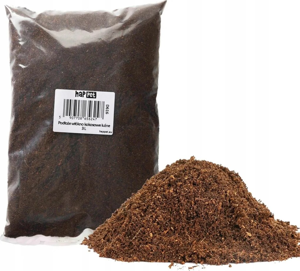 Kókuszrost táptalaj természetes coco peat növényekhez és virágokhoz 3L