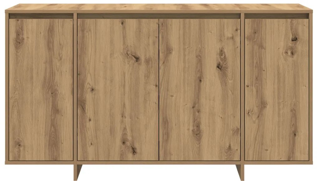 Tölgy Oldalszekrény Művészi tölgy Fa kompozit 135 x 41 x 75 cm