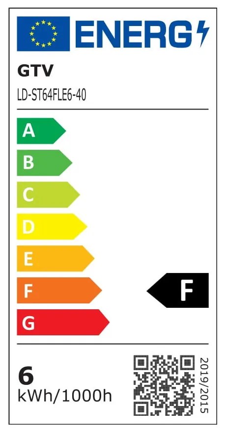 Semleges fehér szálas izzó E27, 6 W – GTV