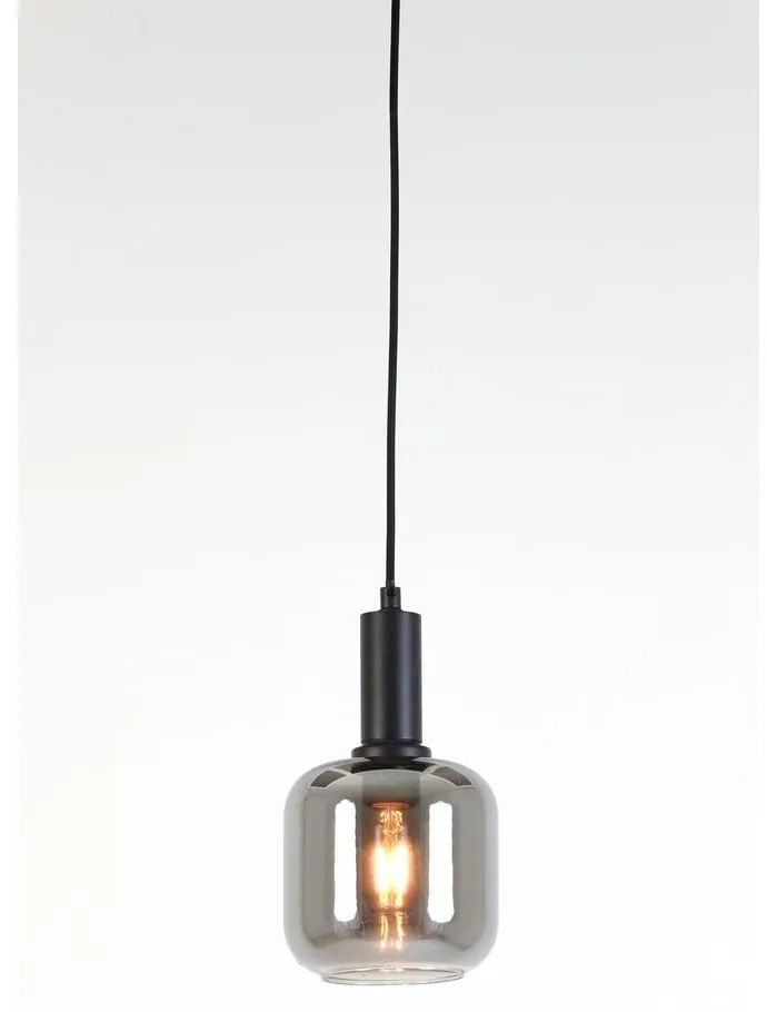 Szürke mennyezeti lámpa üveg búrával ø 21 cm Lekar – Light &amp; Living