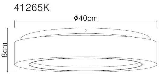 Globo 41265K - LED Mennyezeti lámpa LIAMI LED/24W/230V átm. 40 cm 4000K fehér