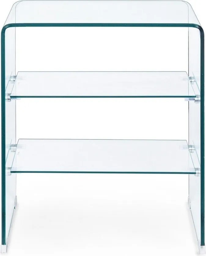 Üveg tárolóasztal 40x50 cm Iride – Bizzotto
