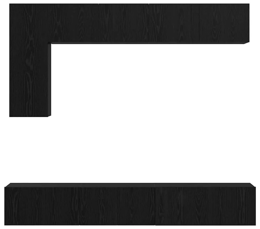 TV szekrény garnitúra 6 pcs Musta tammi 30.5 x 30 x 90 cm
