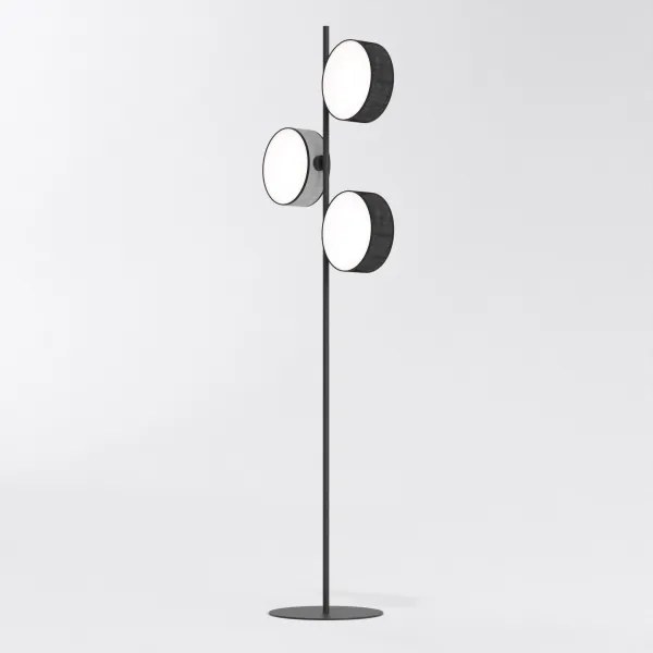 Állólámpa DRUMZ 3xE14/10W/230V fekete/szürke