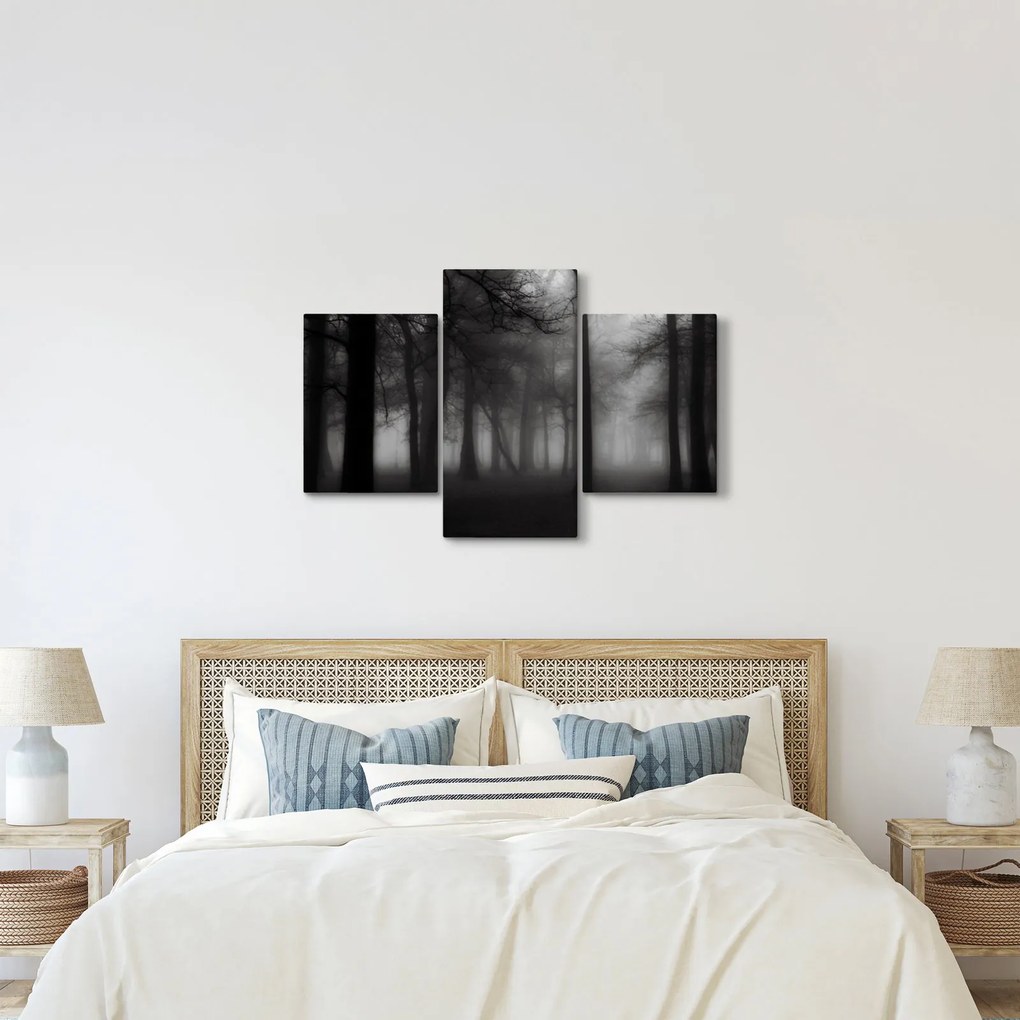 Kép - erdő a ködben (90x60 cm)