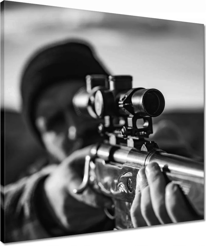 Vászonkép 50x50 Puska Erdő