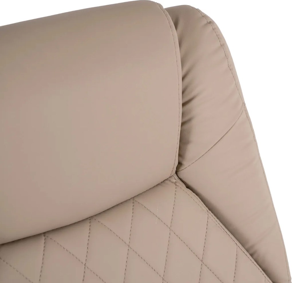 Forgószék masszírozó funkcióval, fűthető funkcióval, bézs színben. GIORGIO