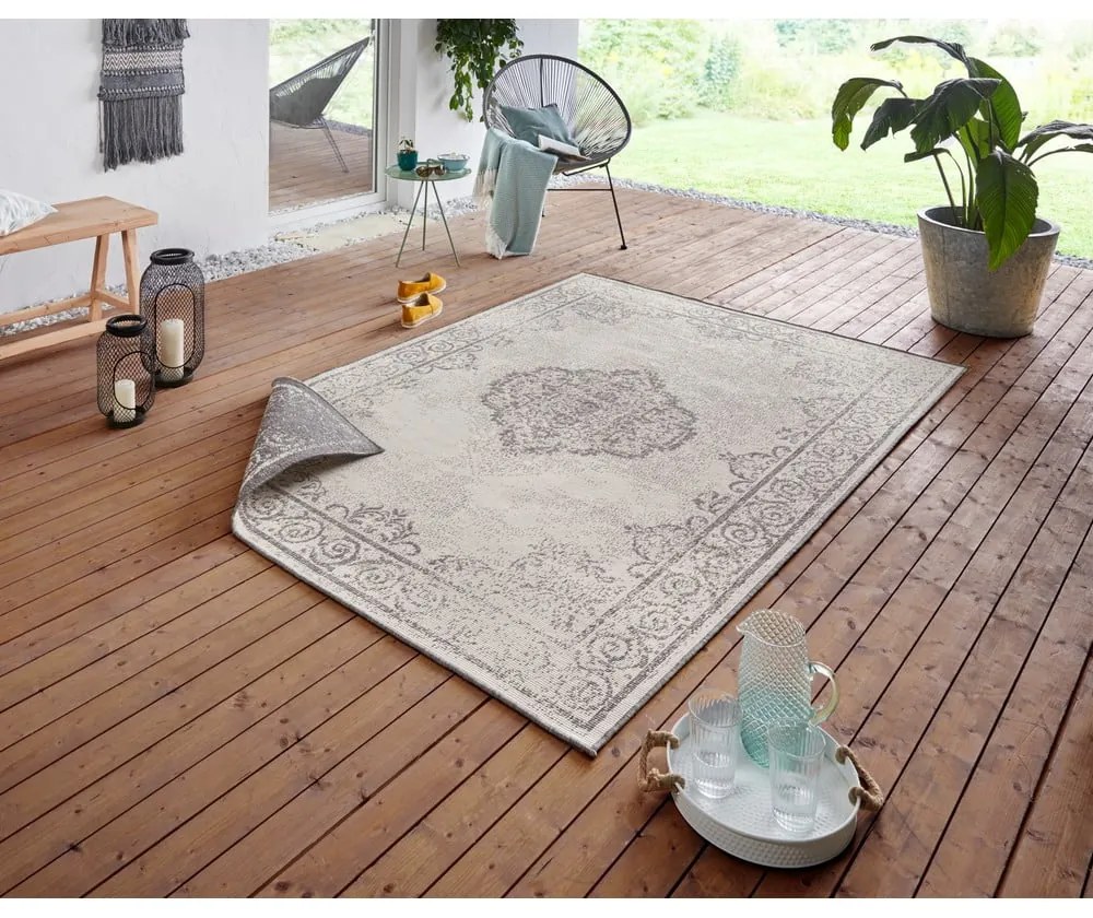Cebu szürke-krémszínű kültéri szőnyeg,160 x 230 cm - NORTHRUGS