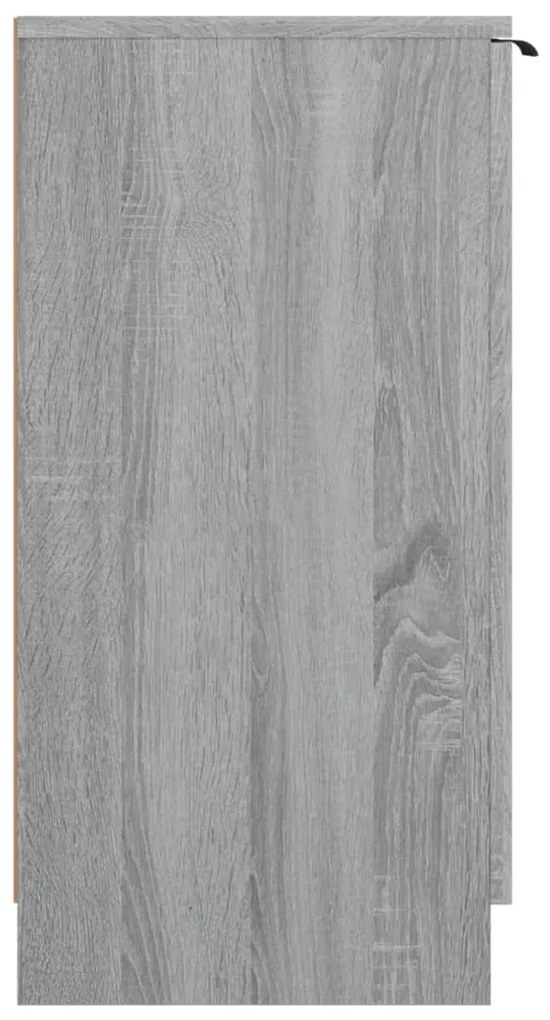 szürke sonoma színű szerelt fa cipősszekrény 59 x 35 x 70 cm