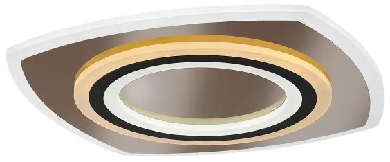 Rabalux 71317-LED fényerőszabályozható mennyezeti lámpatest TANELI 60W/230V 3000/4000/6000K króm/fekete + távirányító