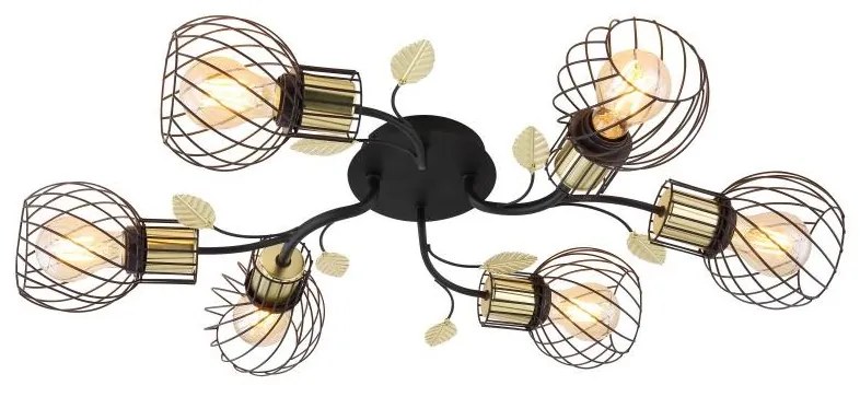 Globo 54113-6D - Felületre szerelhető csillár LALLY 6xE27/40W/230V