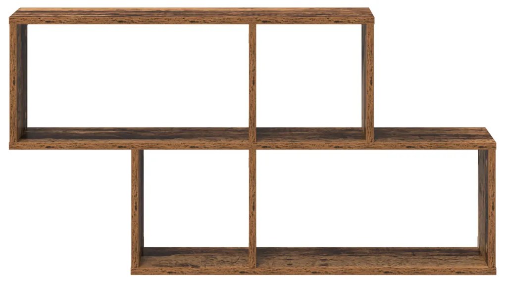 Fali Polc Régi Fa 100x20x53 cm Műszaki Fa
