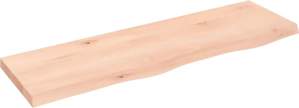 vidaXL kezeletlen tömör fa fürdőszobai pult 100x30x(2-4) cm